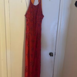 Elegant Red Evening Gown